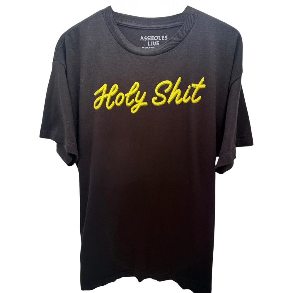 Assholes Live Forever Black T-Shirt Cotton Men's Extra Large